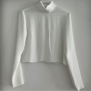 Aritzia BABATON turtle neck cropped blouse